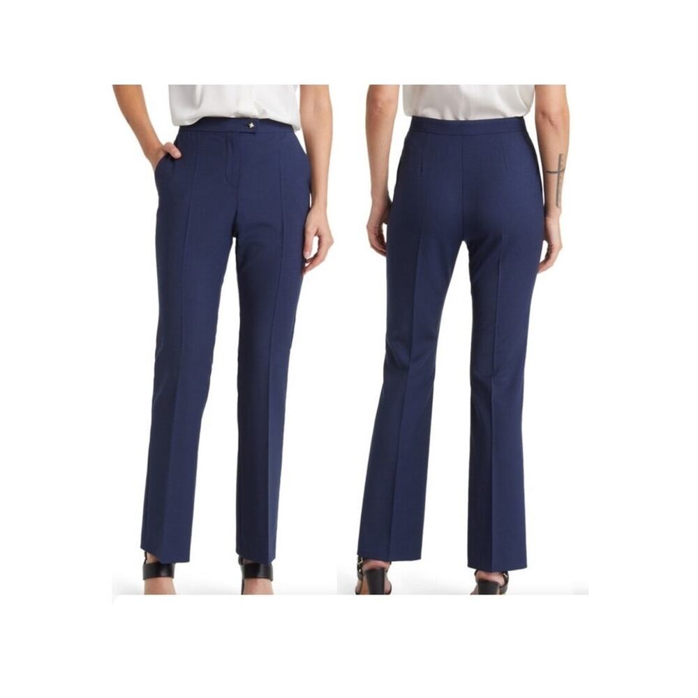 BOSS Hugo Boss pants Teniver Virgin wool suit trousers blue size 12